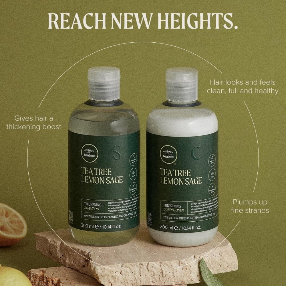 Shampoing épaississant "Lemon Sage Thickening" - Énergisant et volumateur