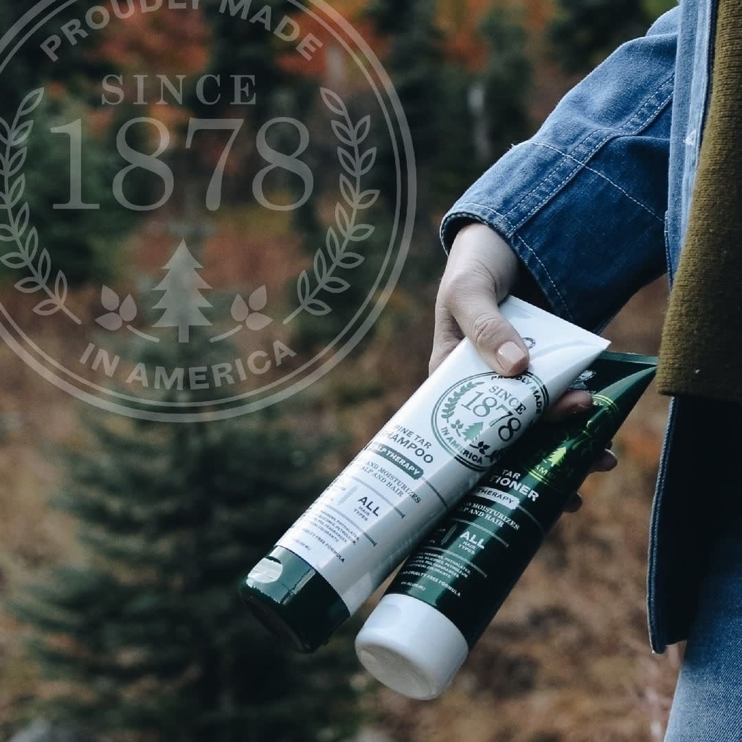 Pine Tar Conditioner Scalp Therapy soothes and moisturizes - For dry scalp and hair (235ml/8.0oz)