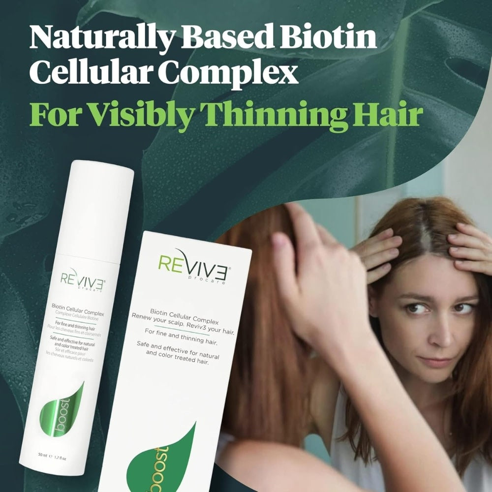 Complexe cellulaire biotine "Boost" augmente le renouvellement cellulaire - Pour cheveux fins et clairsemés (50ml/1.7oz)
