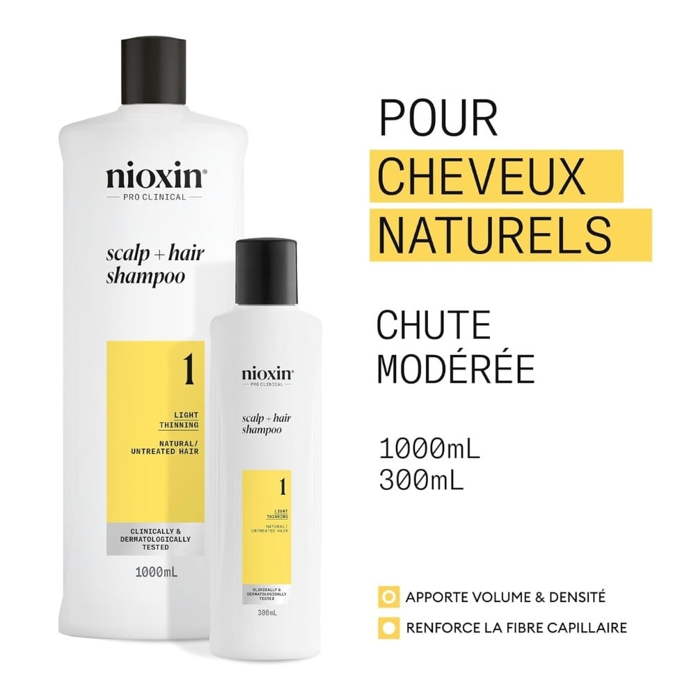System 1 Scalp + Hair Shampoo - For Natural Hair with Light Thinning