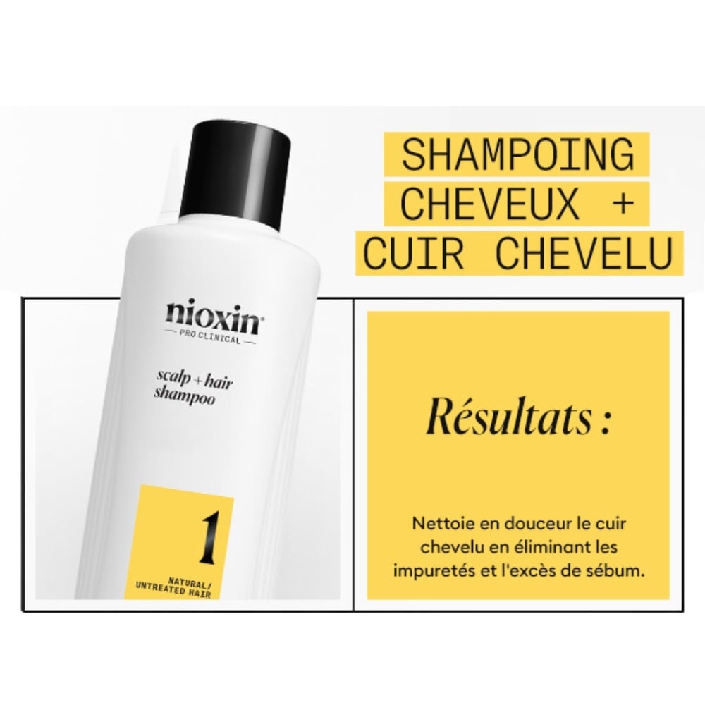 System 1 Scalp + Hair Shampoo - For Natural Hair with Light Thinning