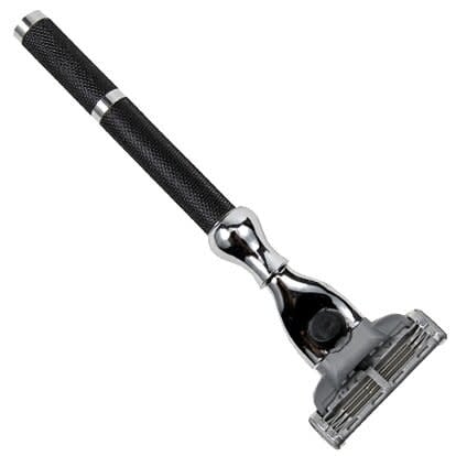 Rasoir 42M compatible avec les lames Gillette Mach 3 - Noir et chrome