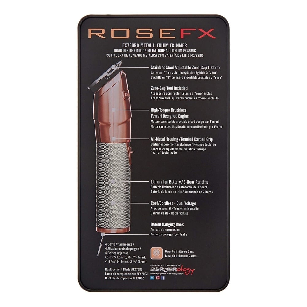 FX788RG Cordless metal trimmer - RoseFX