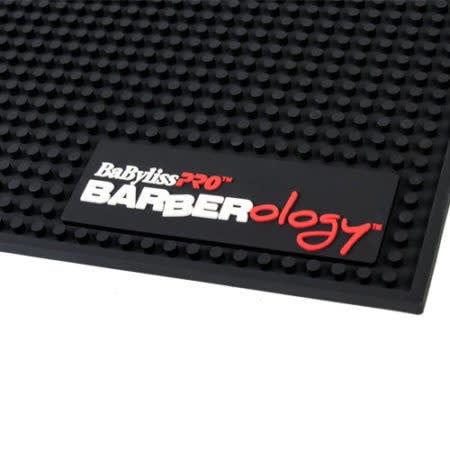 Tapis de poste de travail professionnel BARBERology "BWSM1R" (45.7cm/18" x 30.4cm/12") Noir