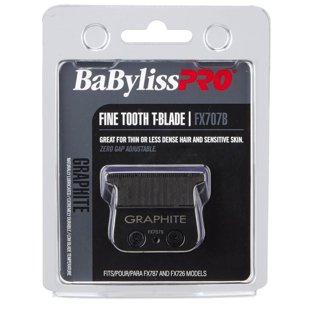 Lame de rechange pour tondeuse FX787 Lame en T à dents fines FX707B Graphite - Noir