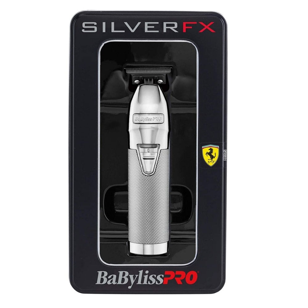 Tondeuse de finition métallique sans fil avec pile lithium-ion FX787S - Argent