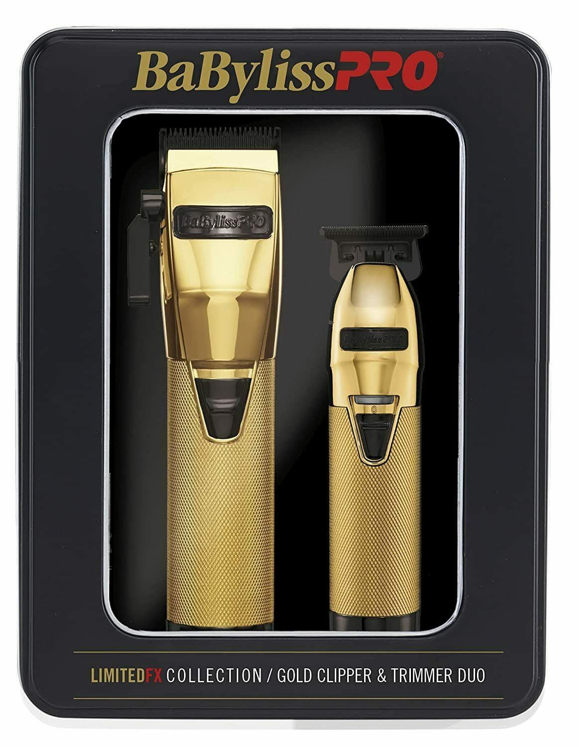 BaByliss PRO - Duo "LimitedFX Collection" tondeuse de finition FX787GB et tondeuse FX870GB - Or