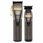 BaByliss PRO - Duo "LimitedFX Collection" tondeuse de finition FX787GMG et tondeuse FX870GMG - Gris acier