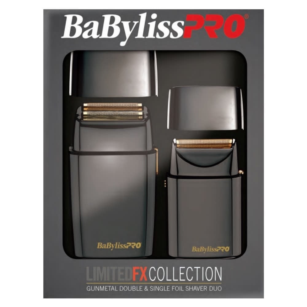 LimitedFX Collection Double & Single Foil Shaver Set - Gunmetal