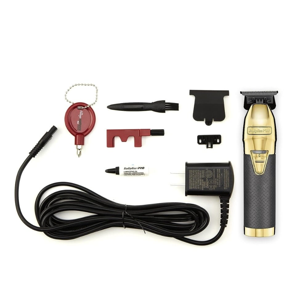 BaByliss PRO - Tondeuse métallique sans fil avec pile lithium-ion collection influenceurs FX787GBP Boost+ - Or