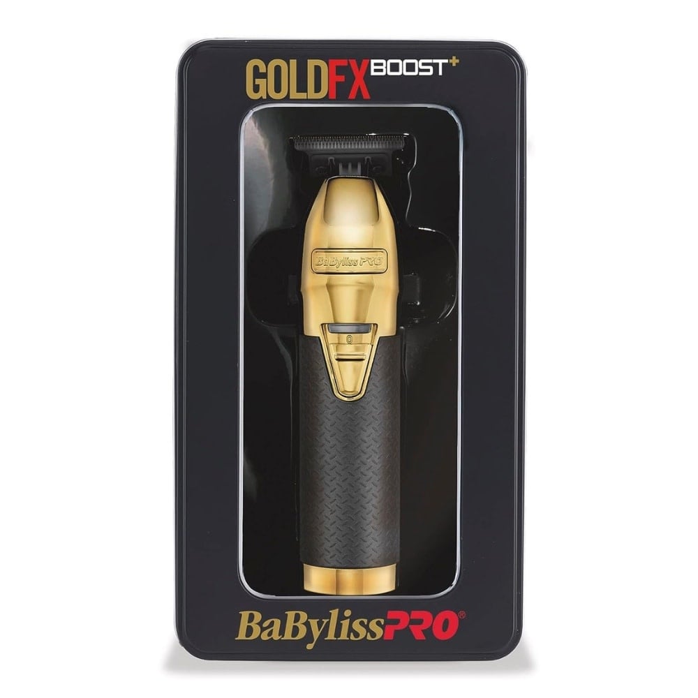 BaByliss PRO - Tondeuse métallique sans fil avec pile lithium-ion collection influenceurs FX787GBP Boost+ - Or
