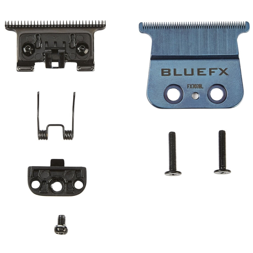 BaByliss PRO - Lame de rechange pour tondeuse FX729 Lame en T à dents standard FX707BL DLC/Titanium - Bleu