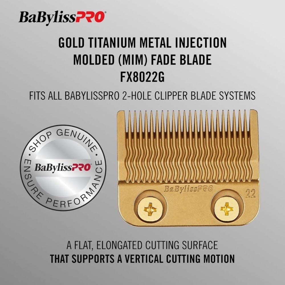 Lame de rechange pour tondeuse FX829 Lame de précision moulée par injection de métal et titanium FX8022G - Or