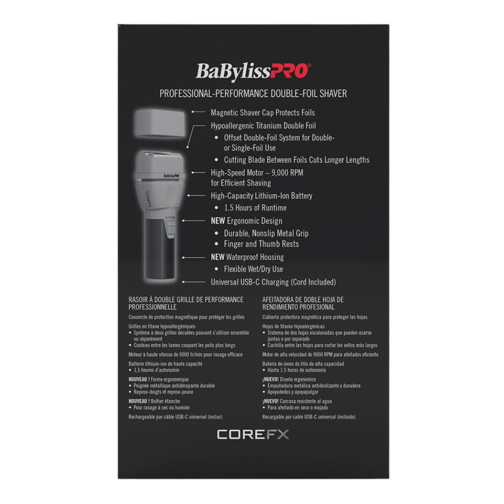 FX75FS2 COREFX Professional Performance Double-Foil Shaver - Grey