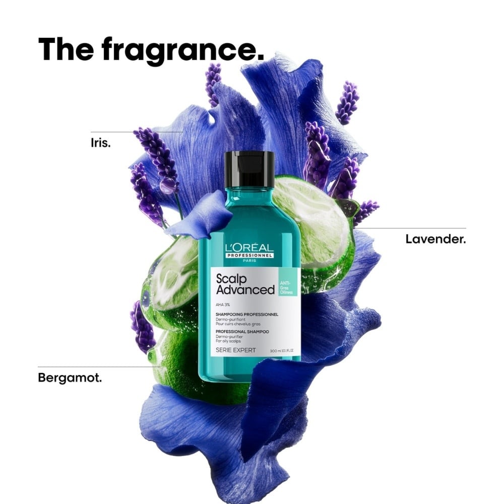 Shampoing dermo-purifiant anti-gras "Serie Expert Scalp Advanced Anti-Oilness" - Pour cuir chevelu gras