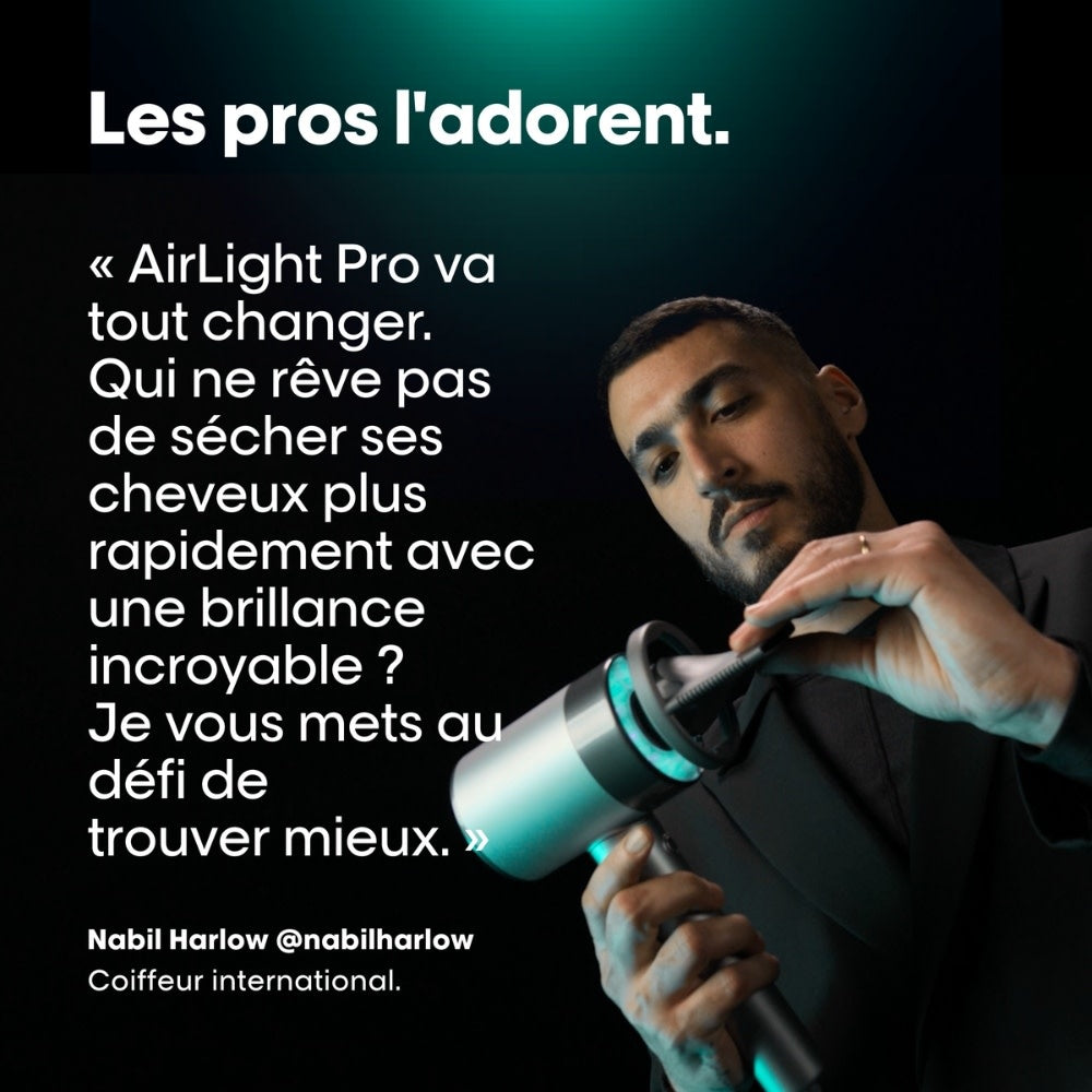 AirLight Pro Professional Hair Dryer Infrared Light Technology