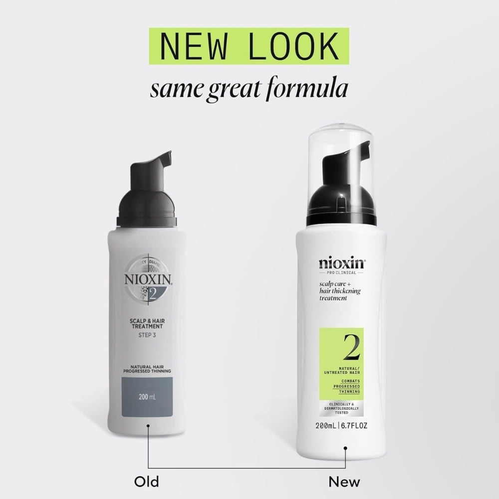 Traitement épaississant sans rinçage cheveux + cuir chevelu Système 2 - Pour cheveux naturels avec chute avancée