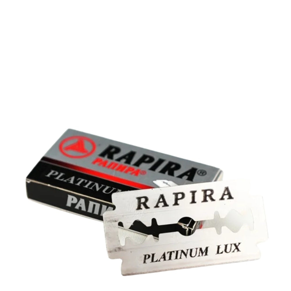 Rapira - Lames de rasoir à double tranchant "Platinum Lux" - (Paquet de 5)