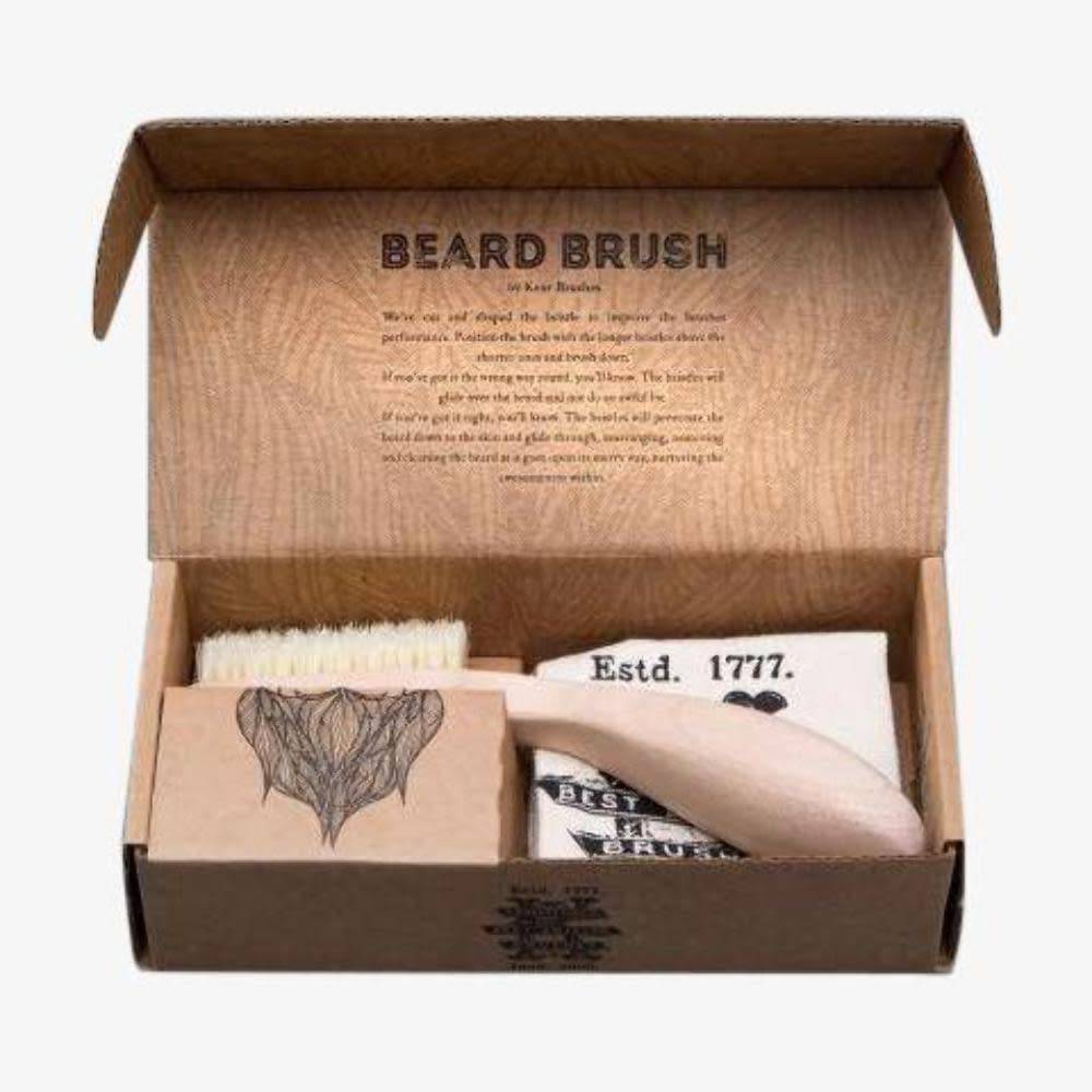 Wooden Right Handed Beard Brush (165mm/6.5") - BRD2 
