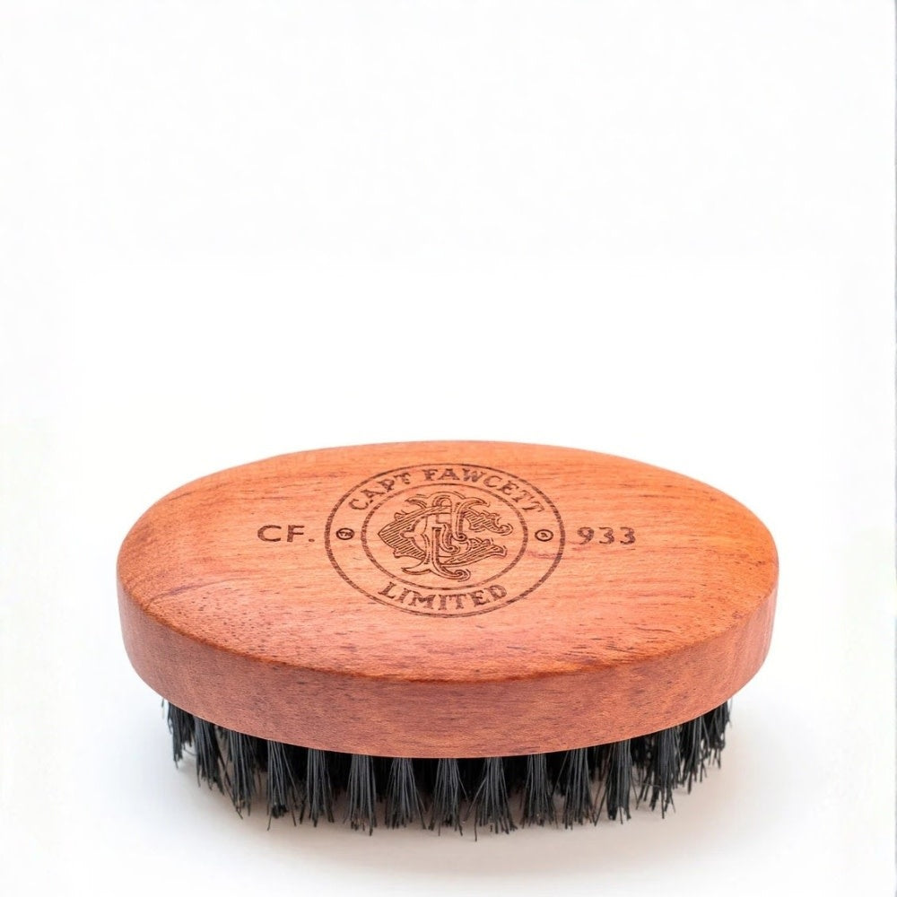 Brosse à barbe en poils de sanglier et manche en bois massif CF.933 (92mm/3.62" x 50mm/1.97")