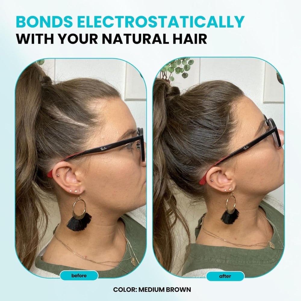 Fibres de kératine densifiant la masse "Hair Thickening Fibers" (15g/0.53oz) Noir