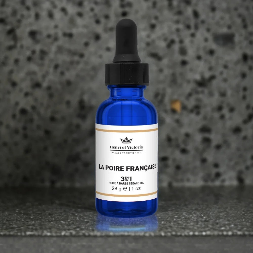 Henri et Victoria - Huile à barbe 3 en 1 "La Poire Francaise" (28g/1.0oz)