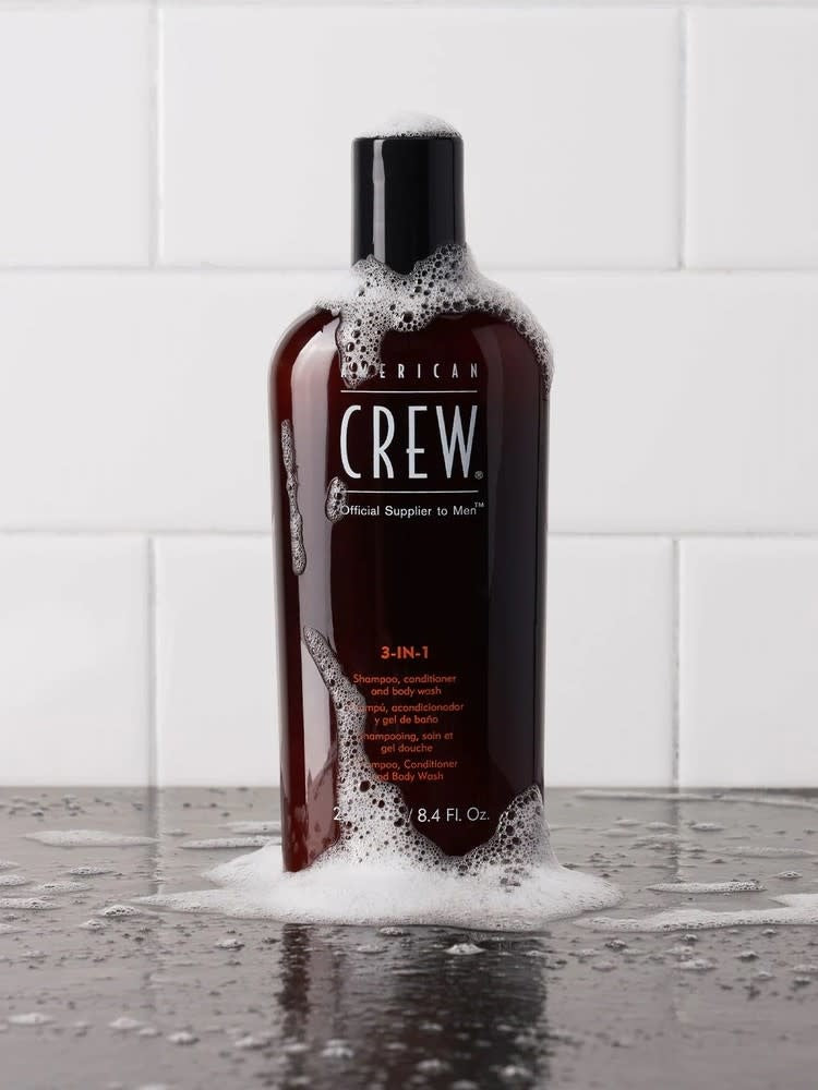 Shampoing, revitalisant et gel pour le corps 3 en 1