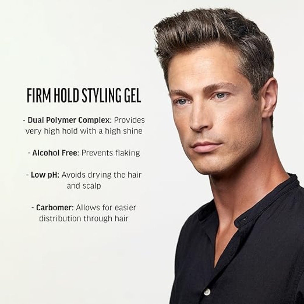 Gel coiffant "Firm Hold Styling Gel" - Tenue forte brillance élevé