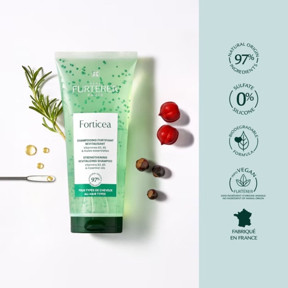 Shampoing fortifiant revitalisant "Forticea" aux huiles essentielles - Pour tous type de cheveux