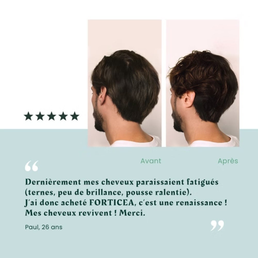 Shampoing fortifiant revitalisant "Forticea" aux huiles essentielles - Pour tous type de cheveux