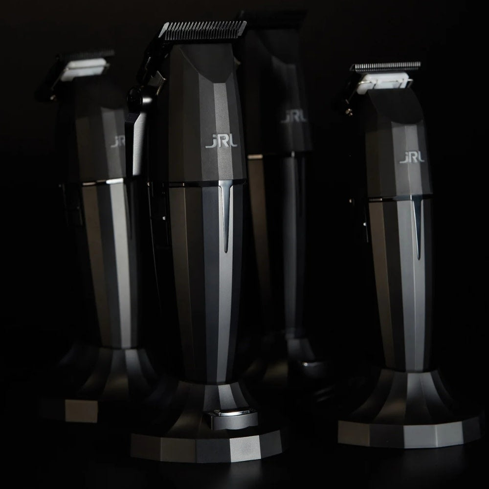 JRL Professional - Duo tondeuse et tondeuse de finition sans fil avec pile lithium-ion "ONYX Collection" - Noir