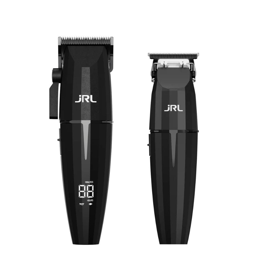 JRL Professional - Duo tondeuse et tondeuse de finition sans fil avec pile lithium-ion "ONYX Collection" - Noir