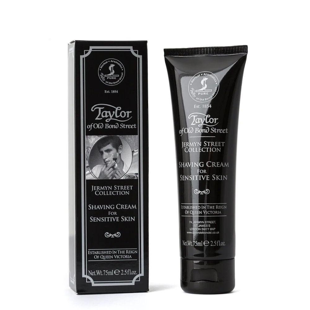 Shaving Cream tube for sensitive skin - Jermyn Street Collection (75ml/2.5oz)