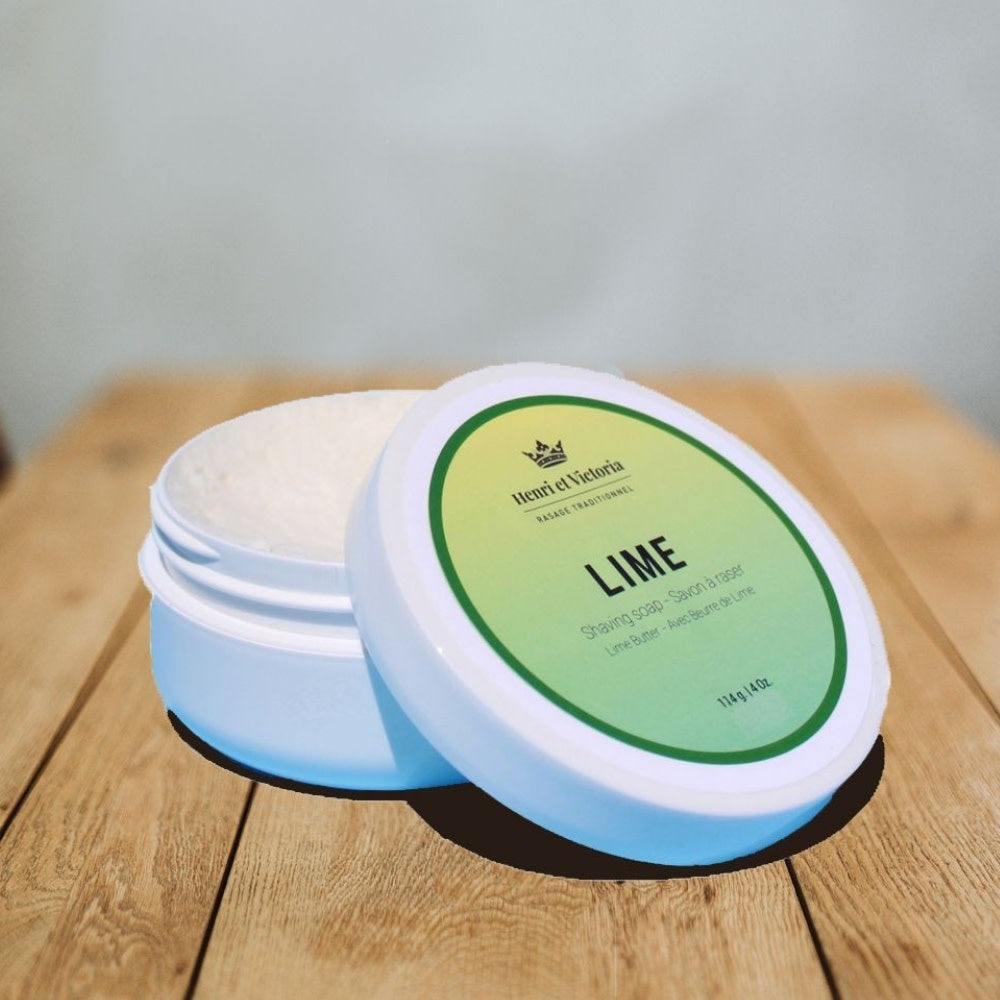 Savon à raser avec beurre de karité "Lime" (114g/4.0oz)
