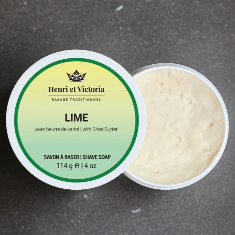 Savon à raser avec beurre de karité "Lime" (114g/4.0oz)