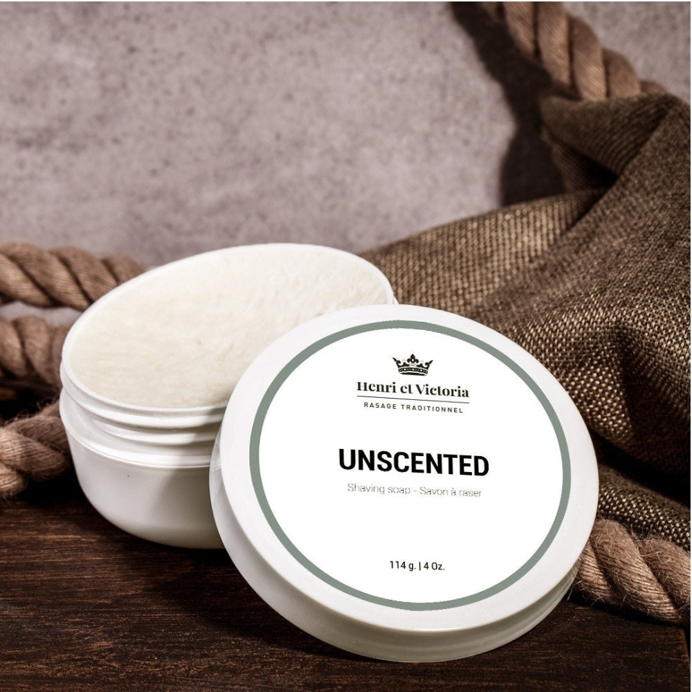 Savon à raser avec beurre de karité "Unscented" (114g/4.0oz)