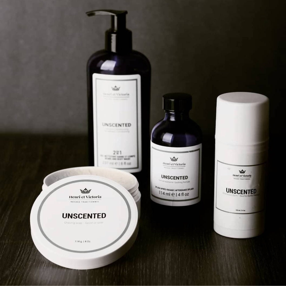 Savon à raser avec beurre de karité "Unscented" (114g/4.0oz)