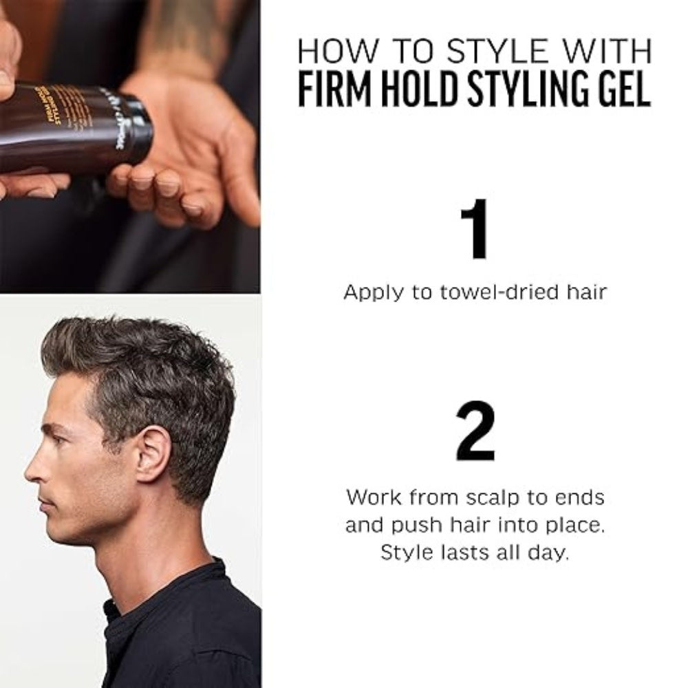 Gel coiffant "Firm Hold Styling Gel" - Tenue forte brillance élevé