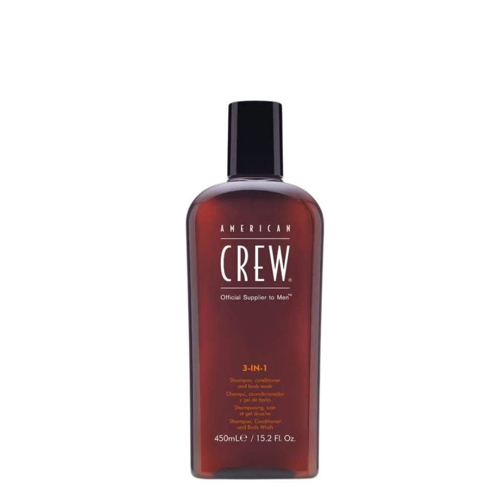 Shampoing, revitalisant et gel pour le corps 3 en 1