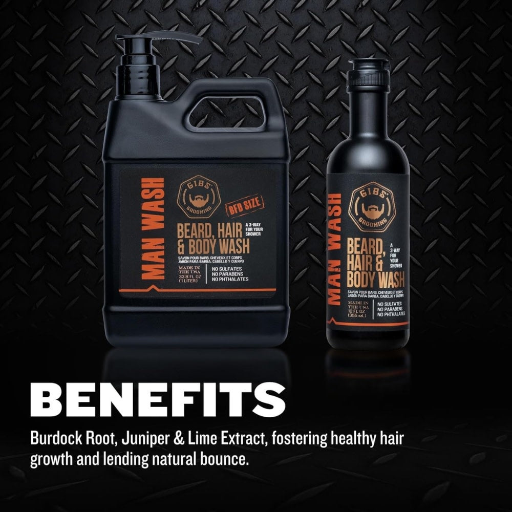 Savon à barbe, cheveux et corps "Man Wash BHB"