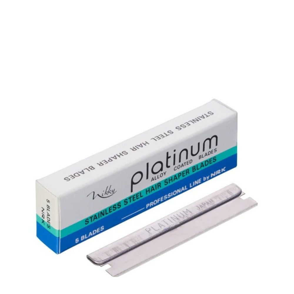 Platinum Stainless Steel Hair Shaper Blades (Pack of 5)
