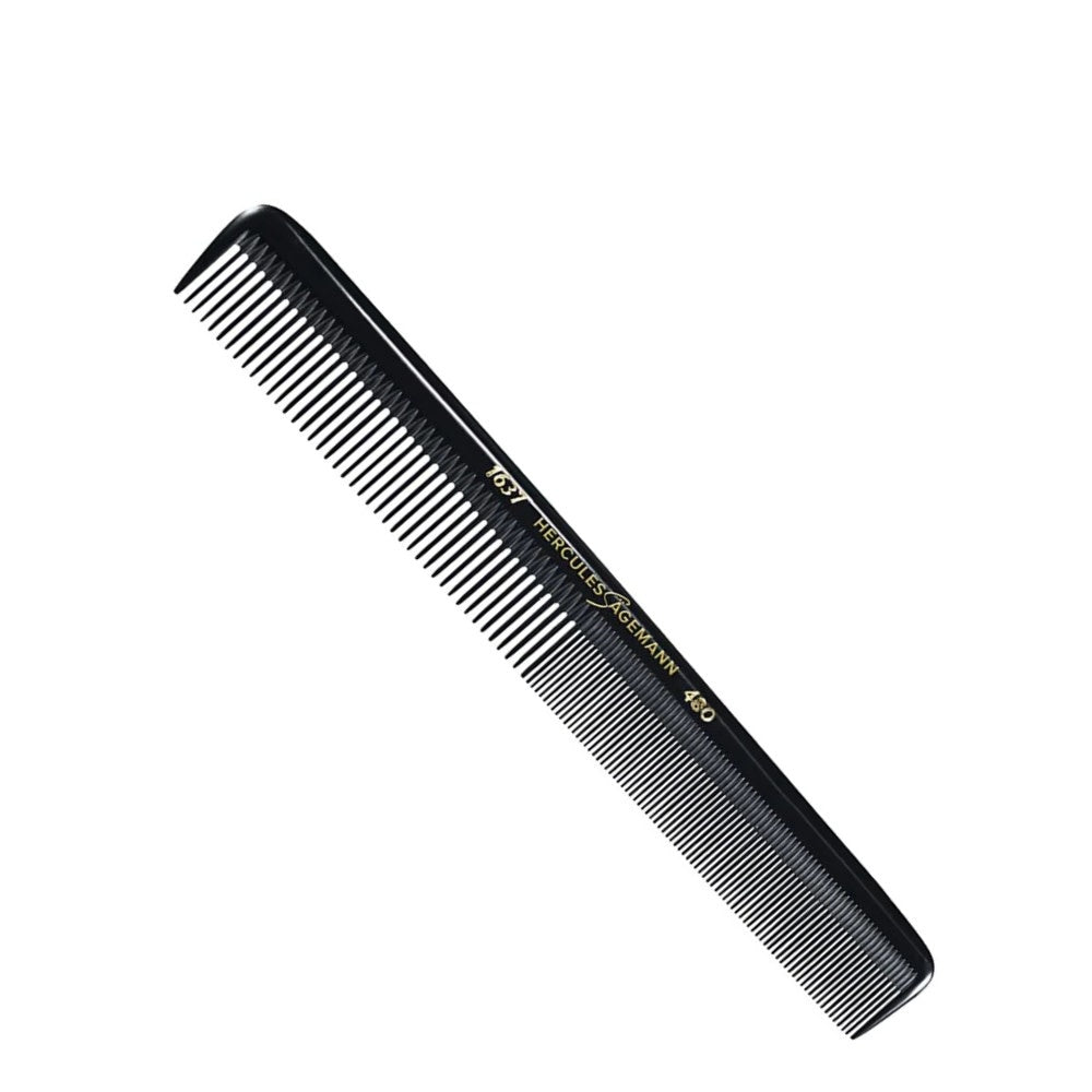 Peigne de coupe professionnel en ébonite 1637-480 (216mm/8.5") - Noir