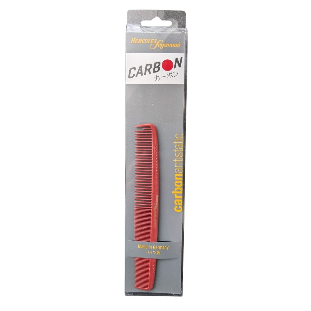Peigne de coupe antistatique Carbon 4 (178mm/ 7.0") - Rouge