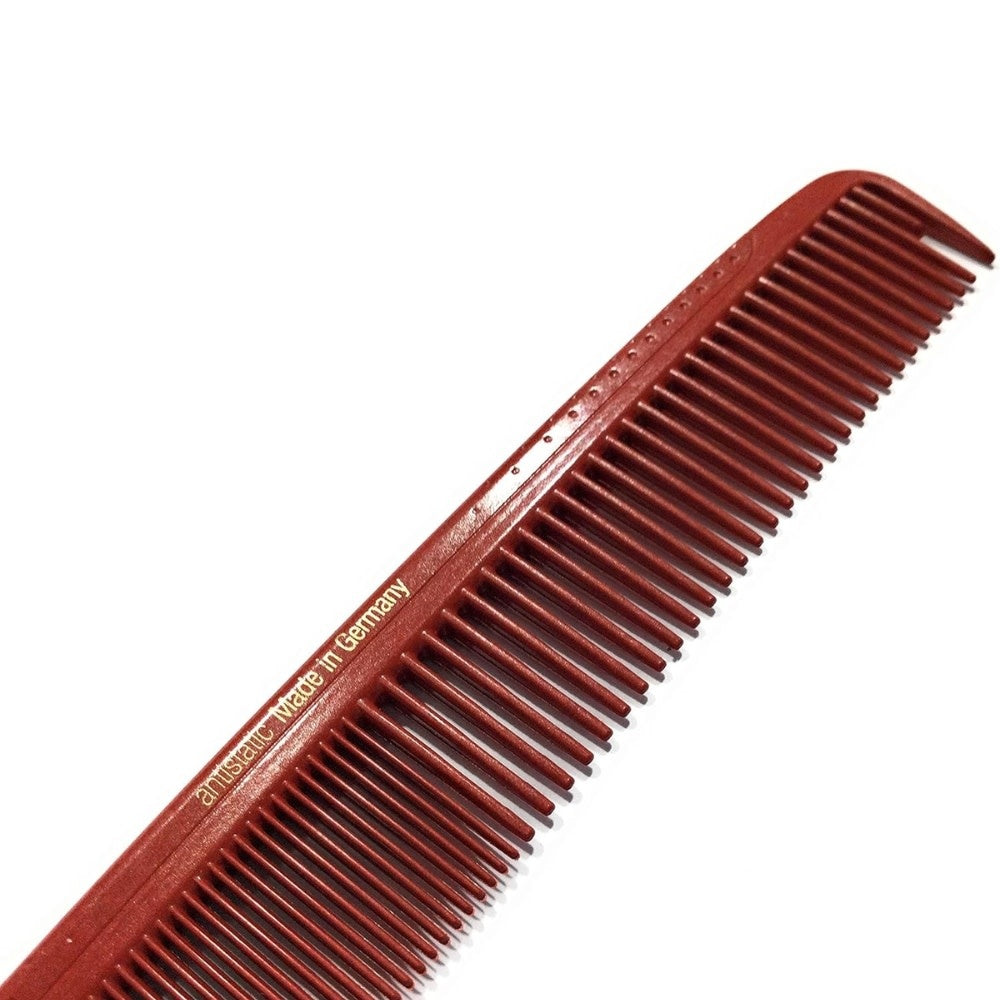 Peigne de coupe antistatique Carbon 4 (178mm/ 7.0") - Rouge