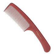 Peigne à manche antistatique avec dents larges Carbon 11 (225mm/8.85") - Rouge