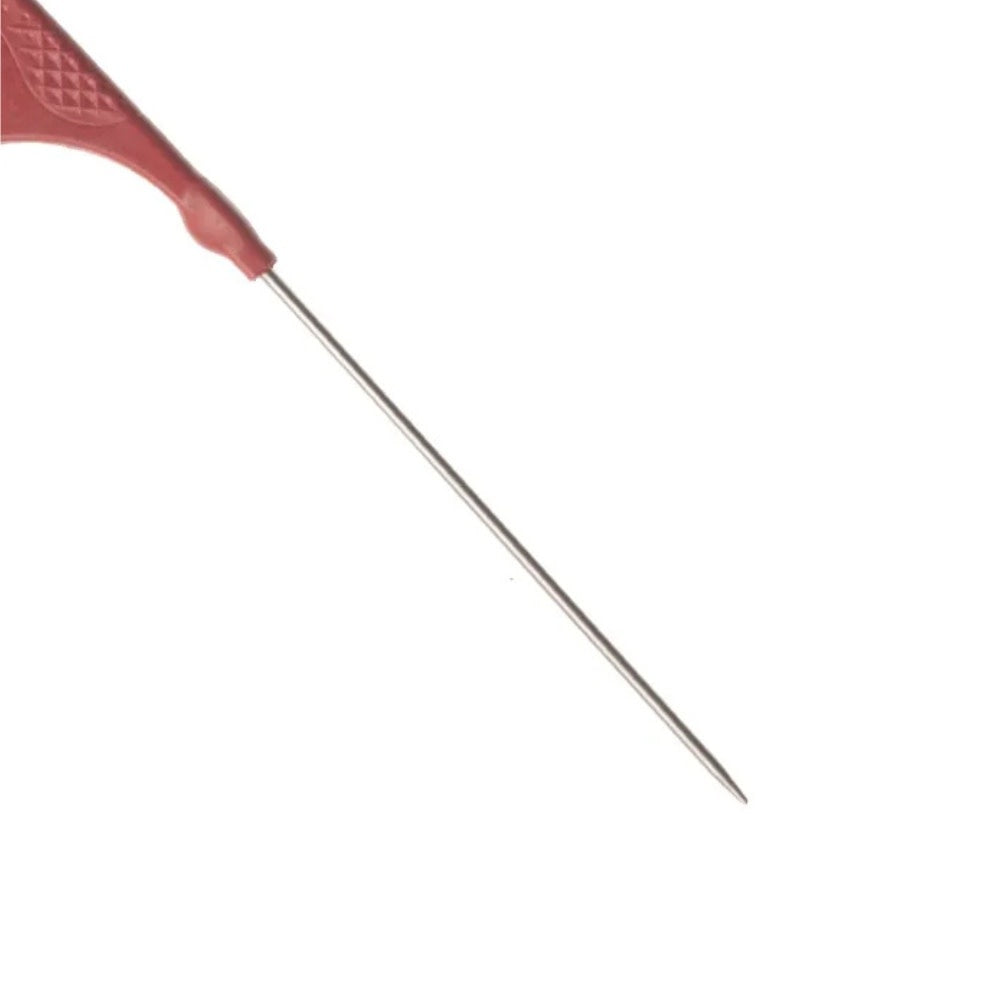 Peigne à queue métallique antistatique Carbon 18 (223mm/8.75") - Rouge
