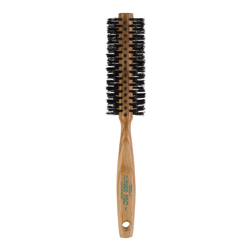 Nature Pro Round Oak Wood Brush with Board Bristles