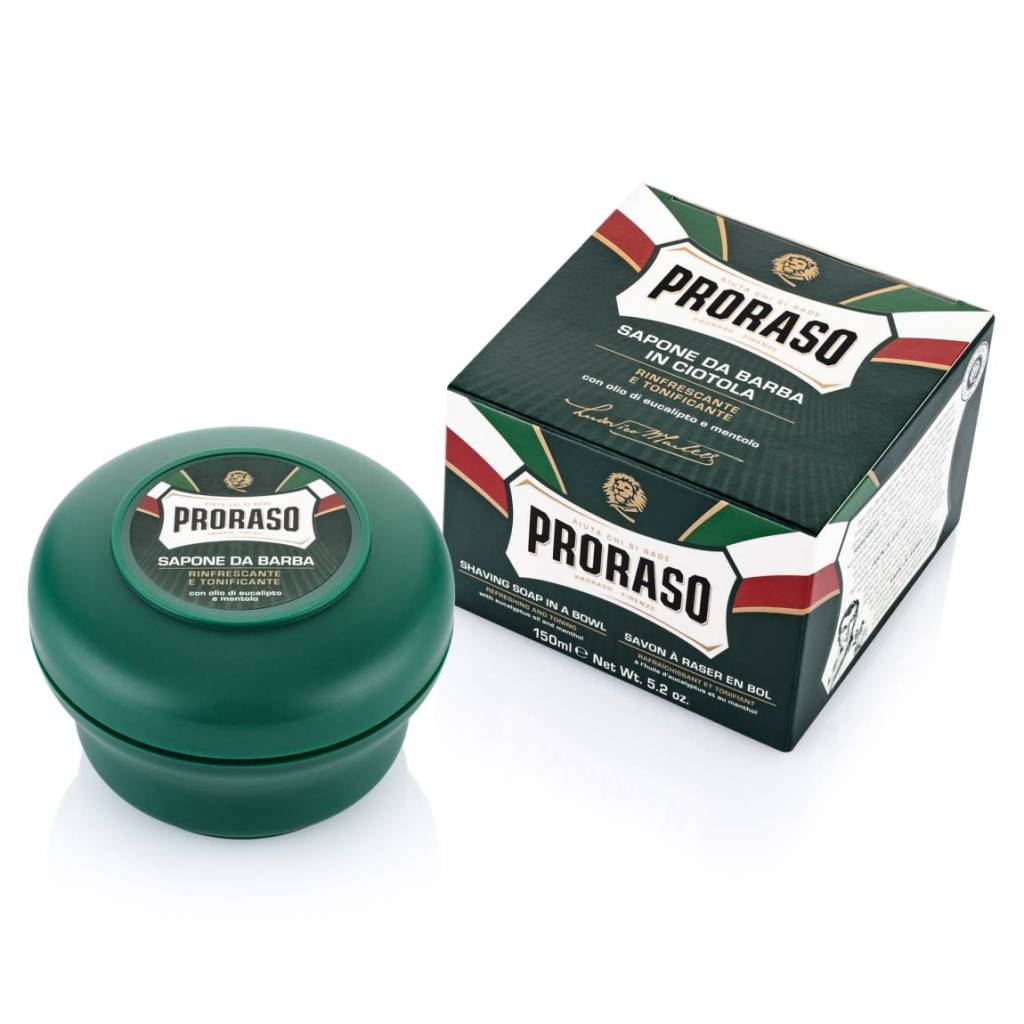 Savon à raser en bol à l'huile d'eucalyptus et au menthol (150ml/5.2oz)