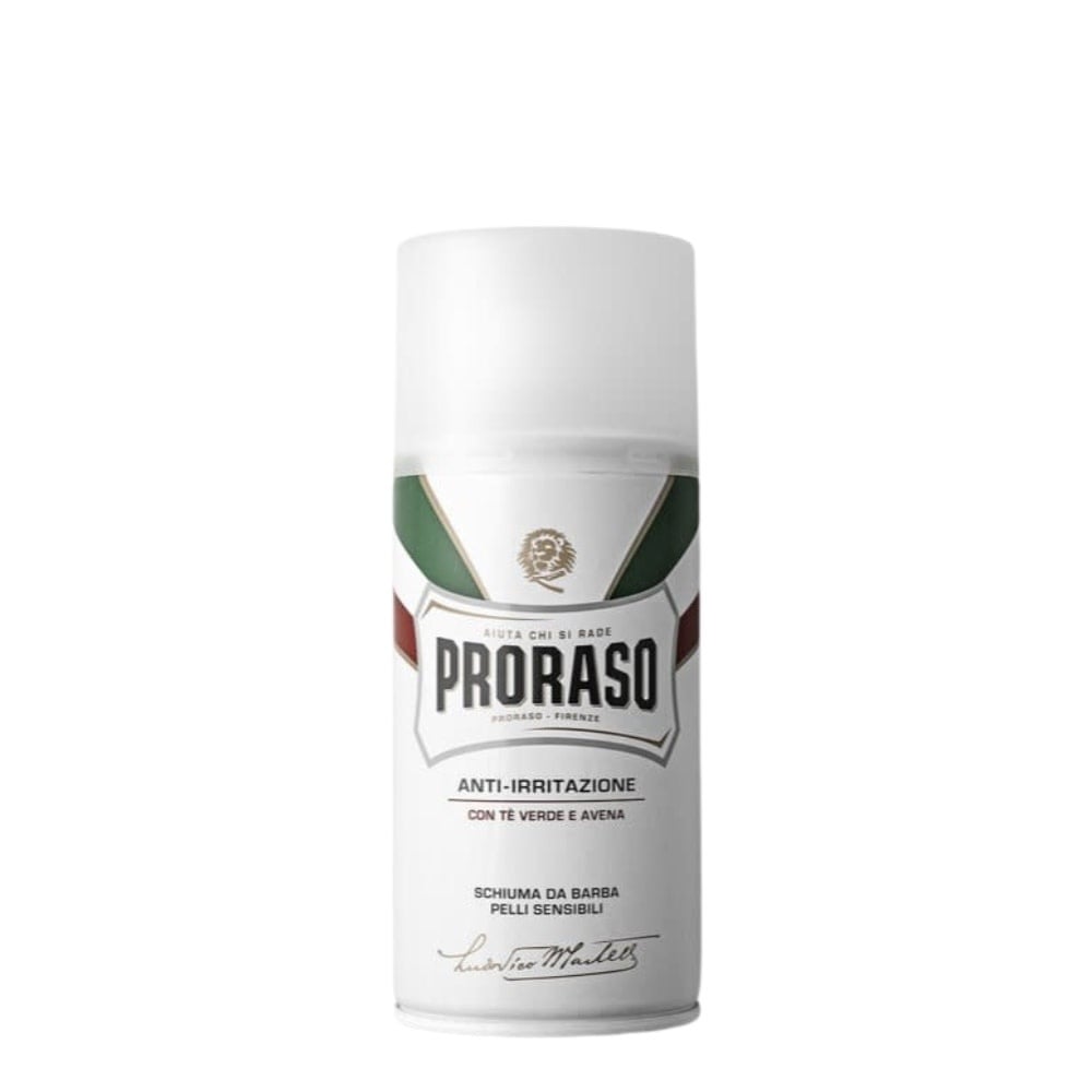 Mousse à raser "Anti-irritation" au thé vert et à l'avoine - Pour les peaux sensible