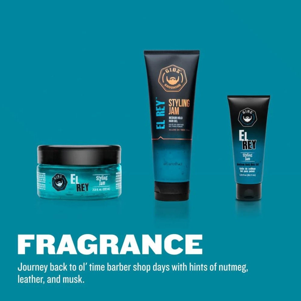 Gibs Grooming - Gel coiffant "El Rey Styling Jam" - Tenue moyenne,  brillance variable